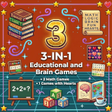 3-IN-1 EDUCATIONAL AND BRAIN GAMES
