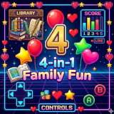 4-IN-1 FAMILY FUN GAMES BUNDLE