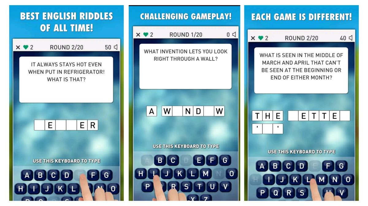 Riddles Guessing Game